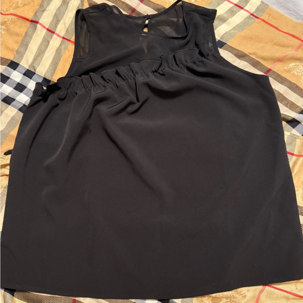 Halogen Black Sleeveless Blouse MP - Picture 1 of 5